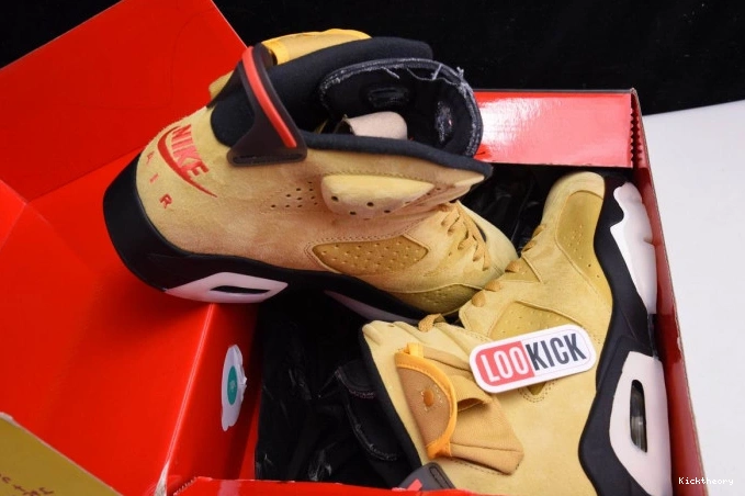 Kick Theory SCOTT 6 JORDAN X TRAVIS AIR CN1084-300 YELLOW 0806
